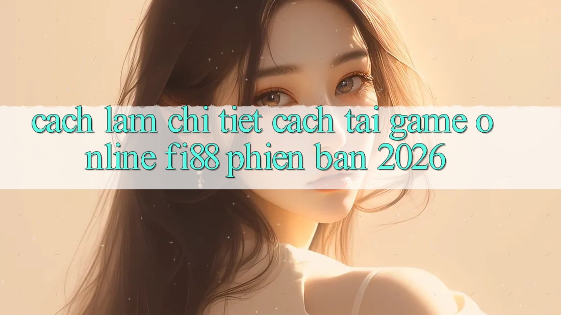 Cách làm chi tiết cách tải game online Fi88 phiên bản 2026 Cách làm chi tiết cách tải game online Fi88 phiên bản 2026