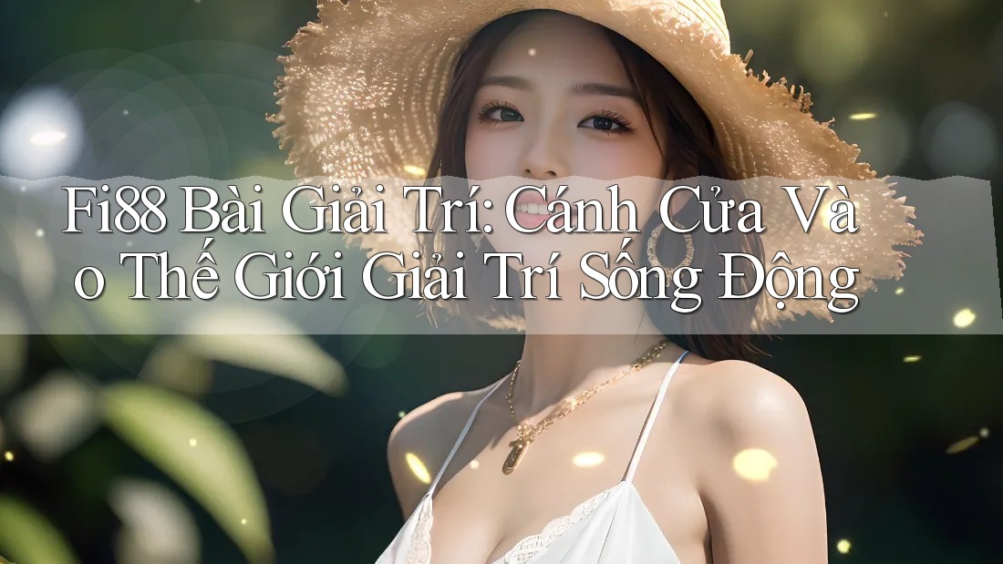 Fi88 Bài Giải Trí: Cánh Cửa Vào Thế Giới Giải Trí Sống Động Fi88 Bài Giải Trí: Cánh Cửa Vào Thế Giới Giải Trí Sống Động