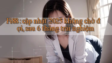 Fi88 cập nhật 2025 không chờ đợi, sau 6 tháng trải nghiệm