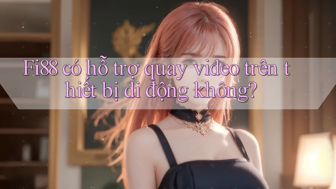 Fi88 có hỗ trợ quay video trên thiết bị di động không?