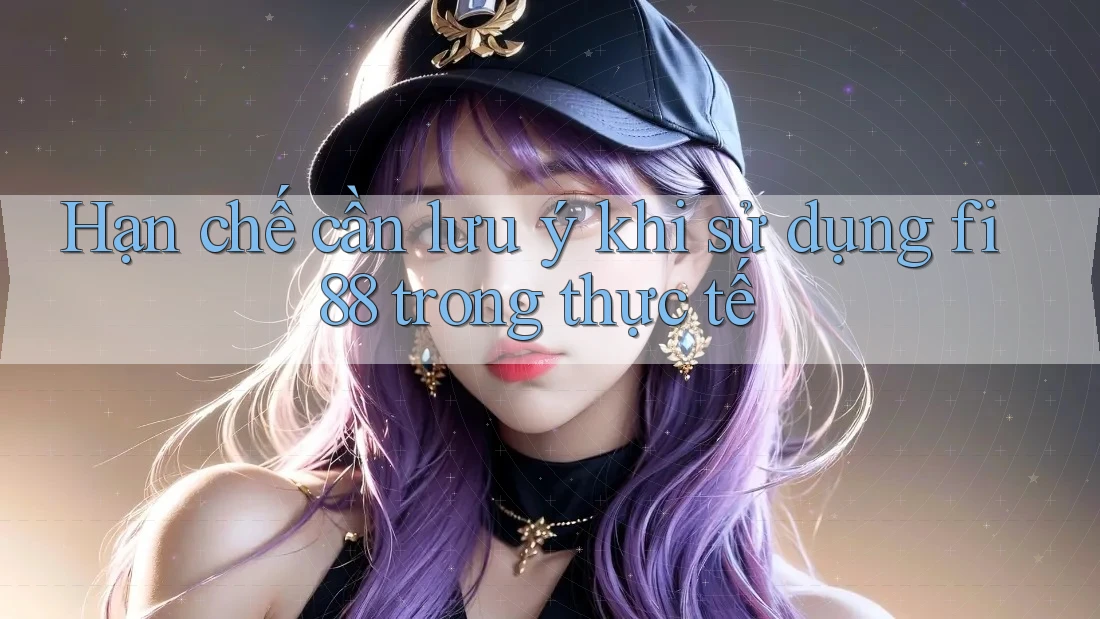 Hạn chế cần lưu ý khi sử dụng fi88 trong thực tế