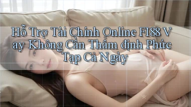 hỗ trợ tài chính online fi88 vay không cần thẩm định phức tạp cả ngày