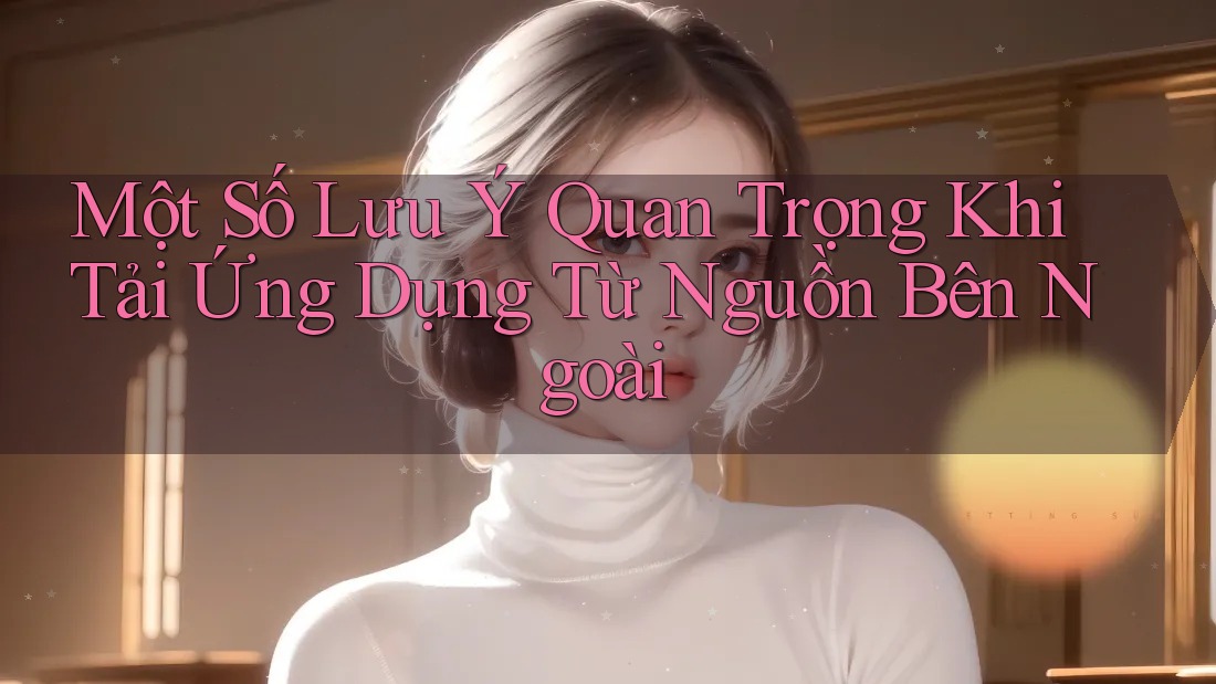 Một Số Lưu Ý Quan Trọng Khi Tải Ứng Dụng Từ Nguồn Bên Ngoài Một Số Lưu Ý Quan Trọng Khi Tải Ứng Dụng Từ Nguồn Bên Ngoài