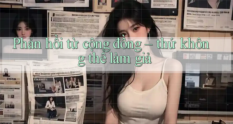 Phản hồi từ cộng đồng – thứ không thể làm giả Phản hồi từ cộng đồng – thứ không thể làm giả