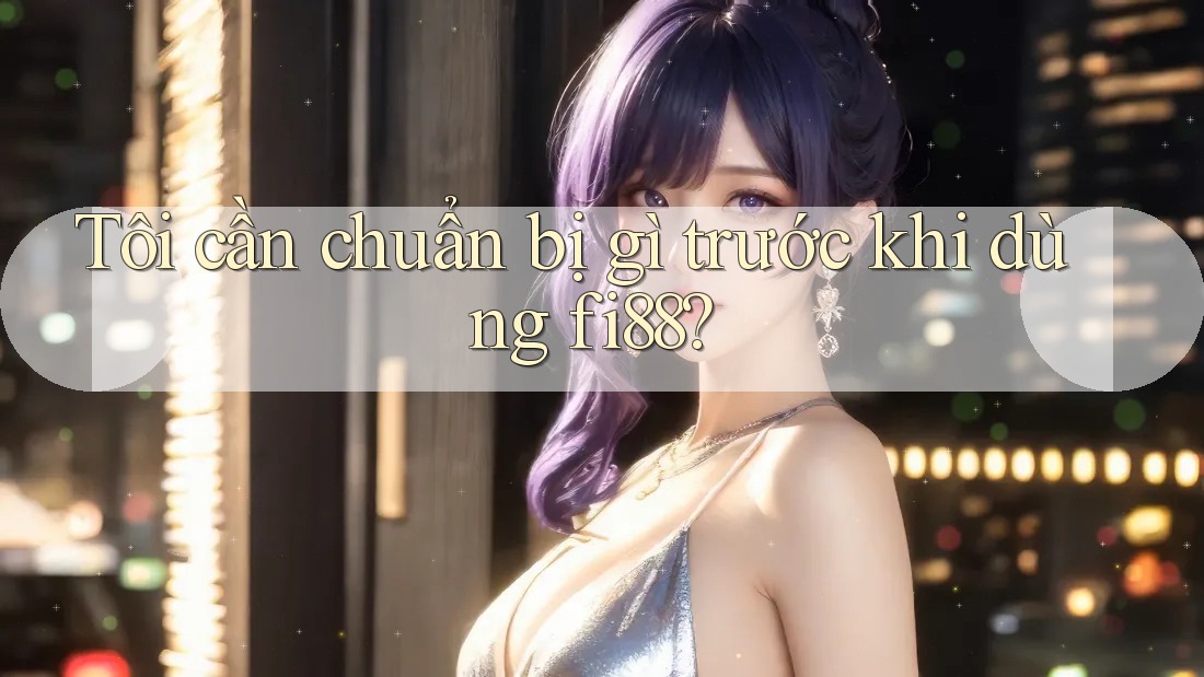 Tôi cần chuẩn bị gì trước khi dùng fi88? Tôi cần chuẩn bị gì trước khi dùng fi88?