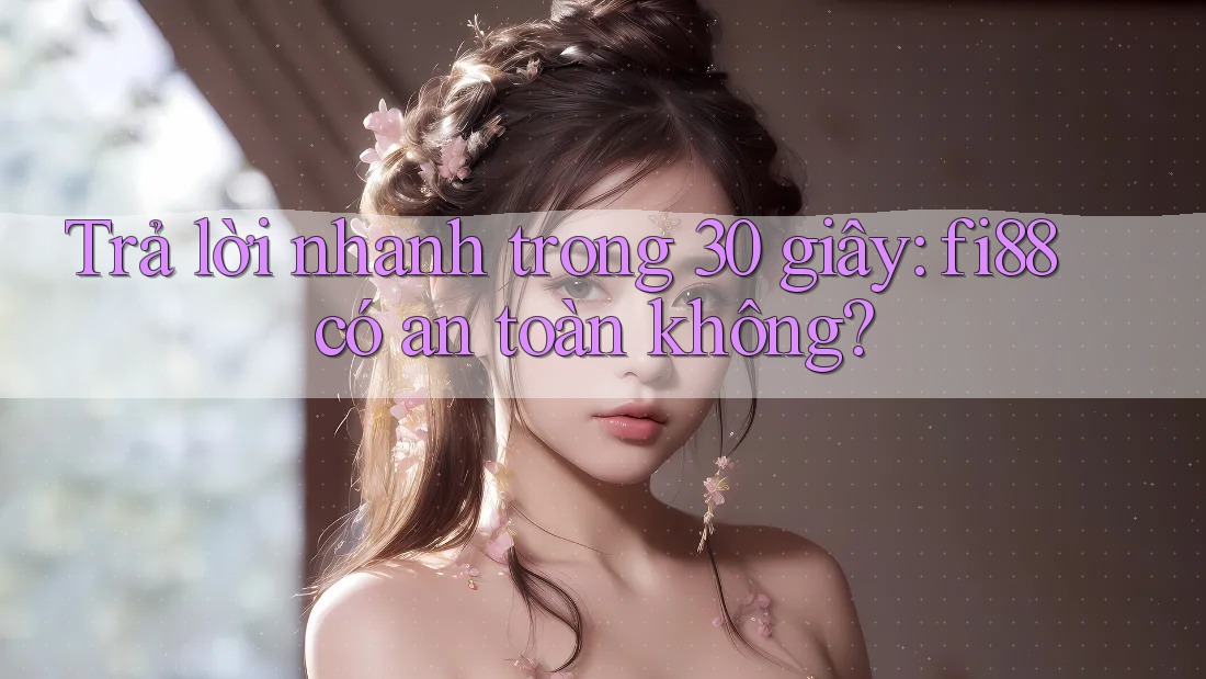Trả lời nhanh trong 30 giây: fi88 có an toàn không? Trả lời nhanh trong 30 giây: fi88 có an toàn không?