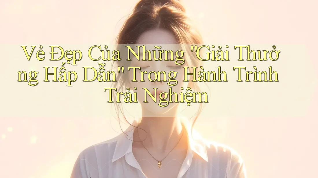 Vẻ Đẹp Của Những “Giải Thưởng Hấp Dẫn” Trong Hành Trình Trải Nghiệm